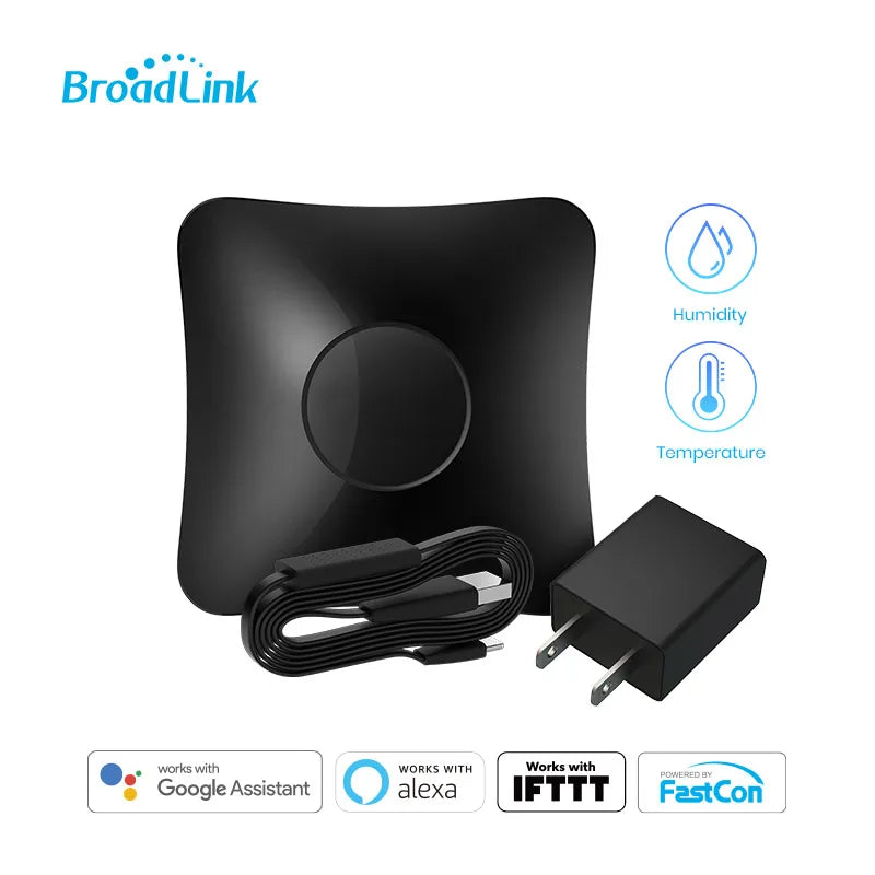 Controle Remoto Universal Inteligente BroadLink RM4 – Wi-Fi e IR | Compativel com Alexa e Google