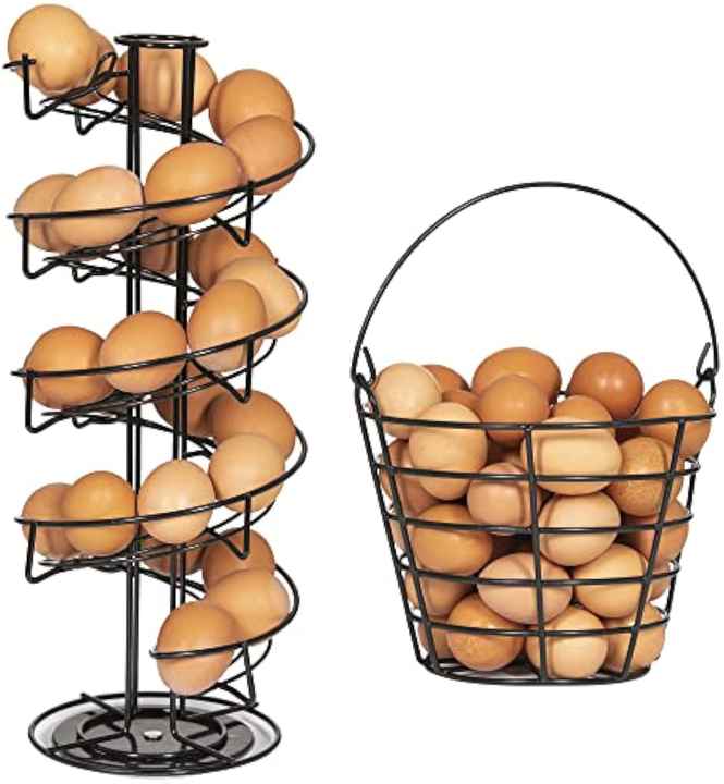 Porta-Ovos em Espiral - Design Moderno
