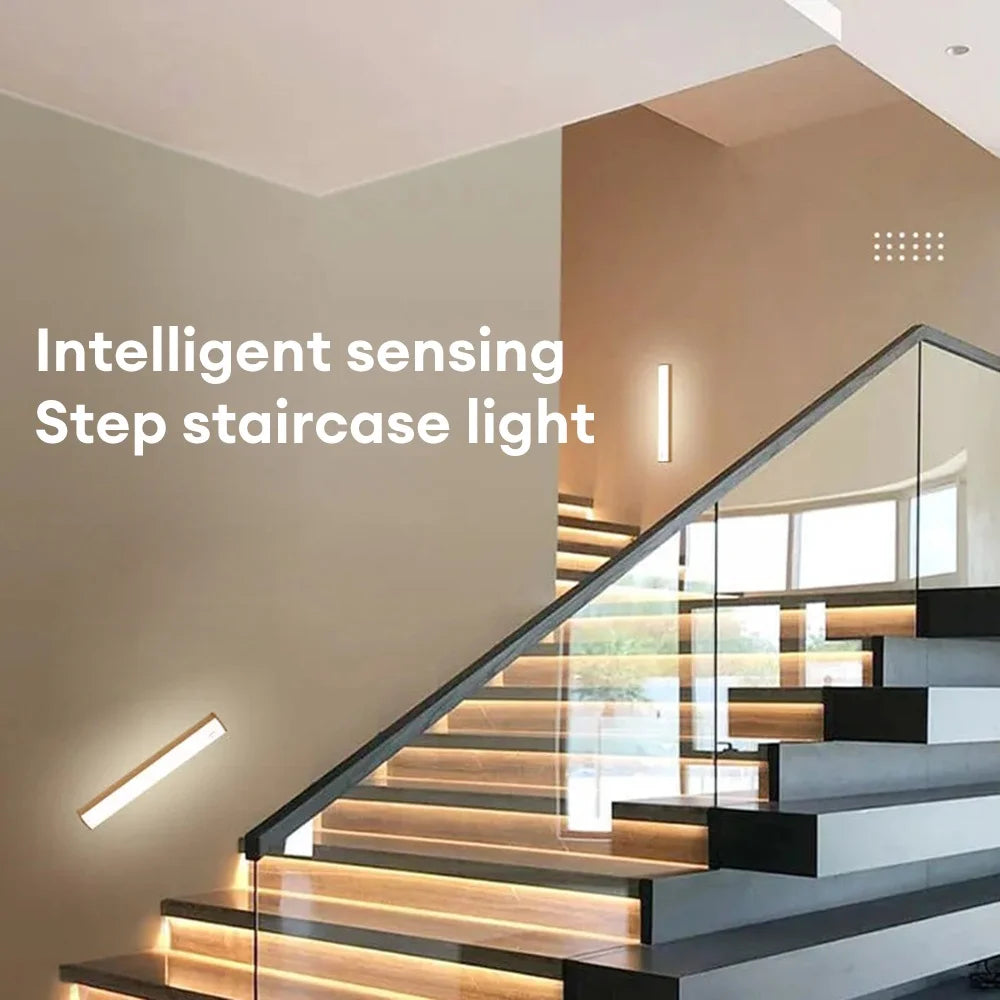 Luminária LED Barra com Sensor de Movimento para Armário e Cozinha – Recarregável