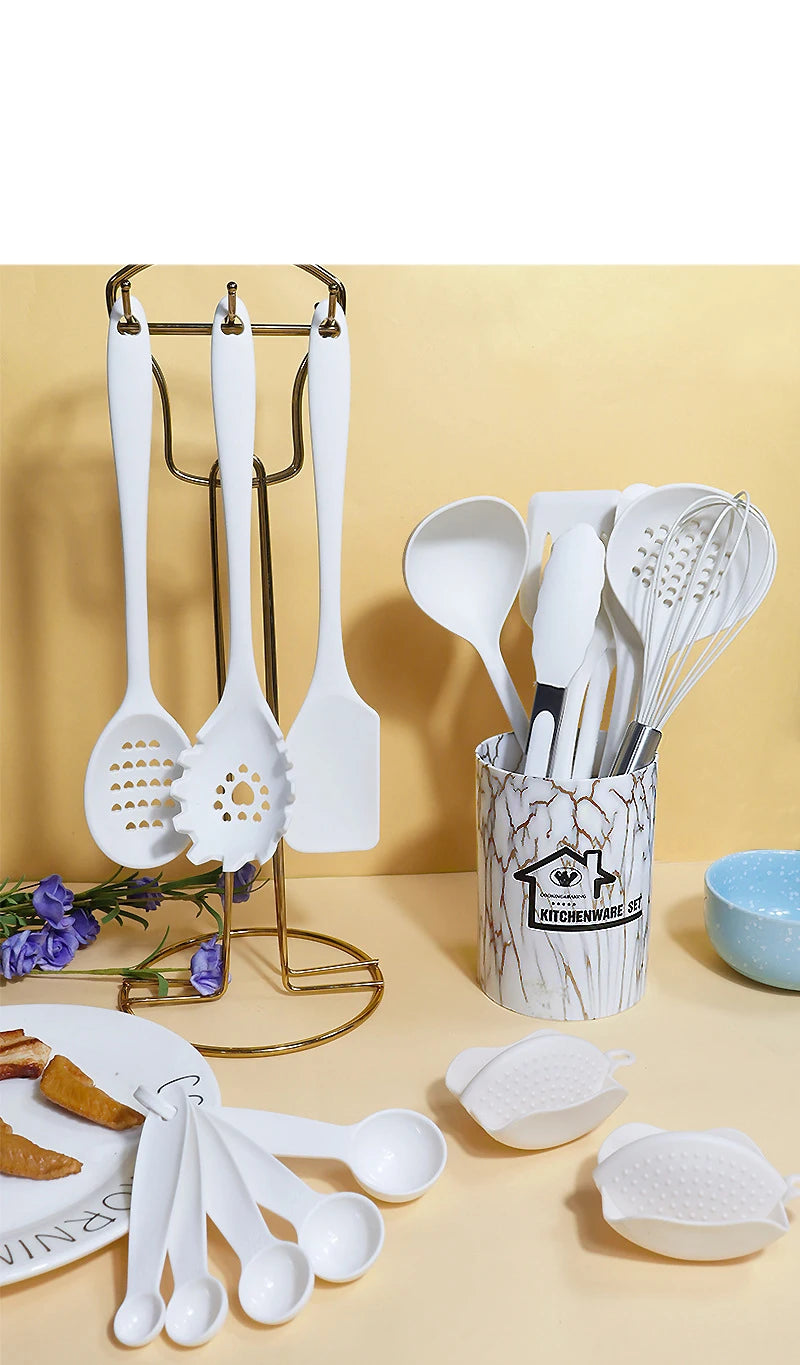 Kit de Utensílios de Silicone 18 Peças