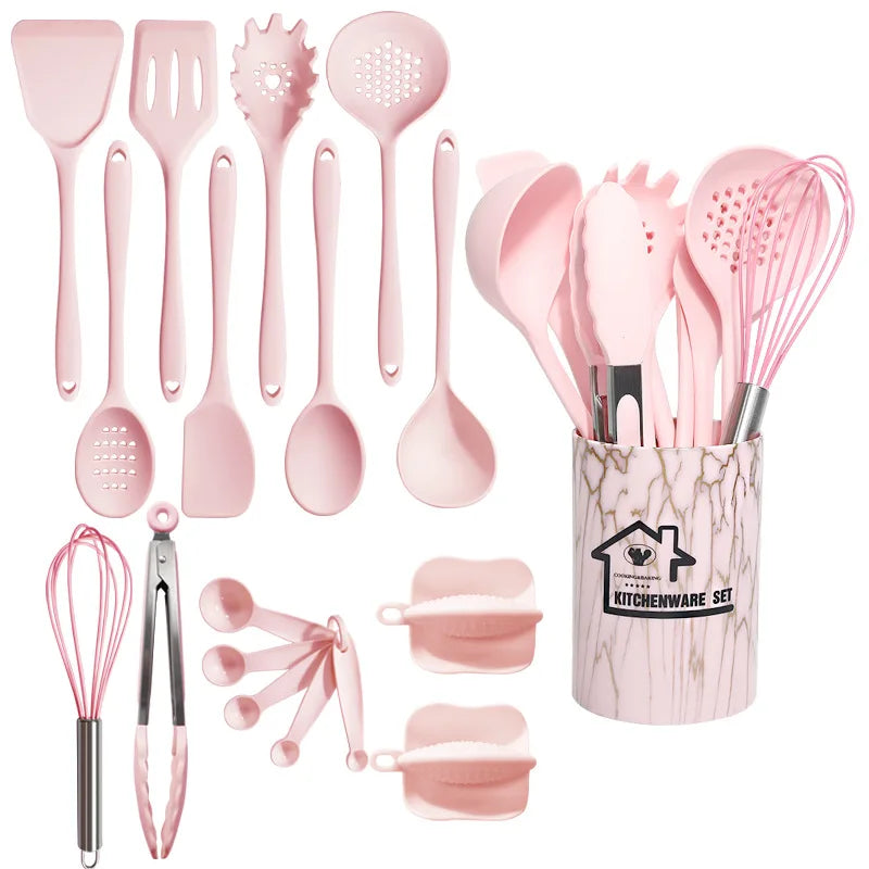 Kit de Utensílios de Silicone 18 Peças
