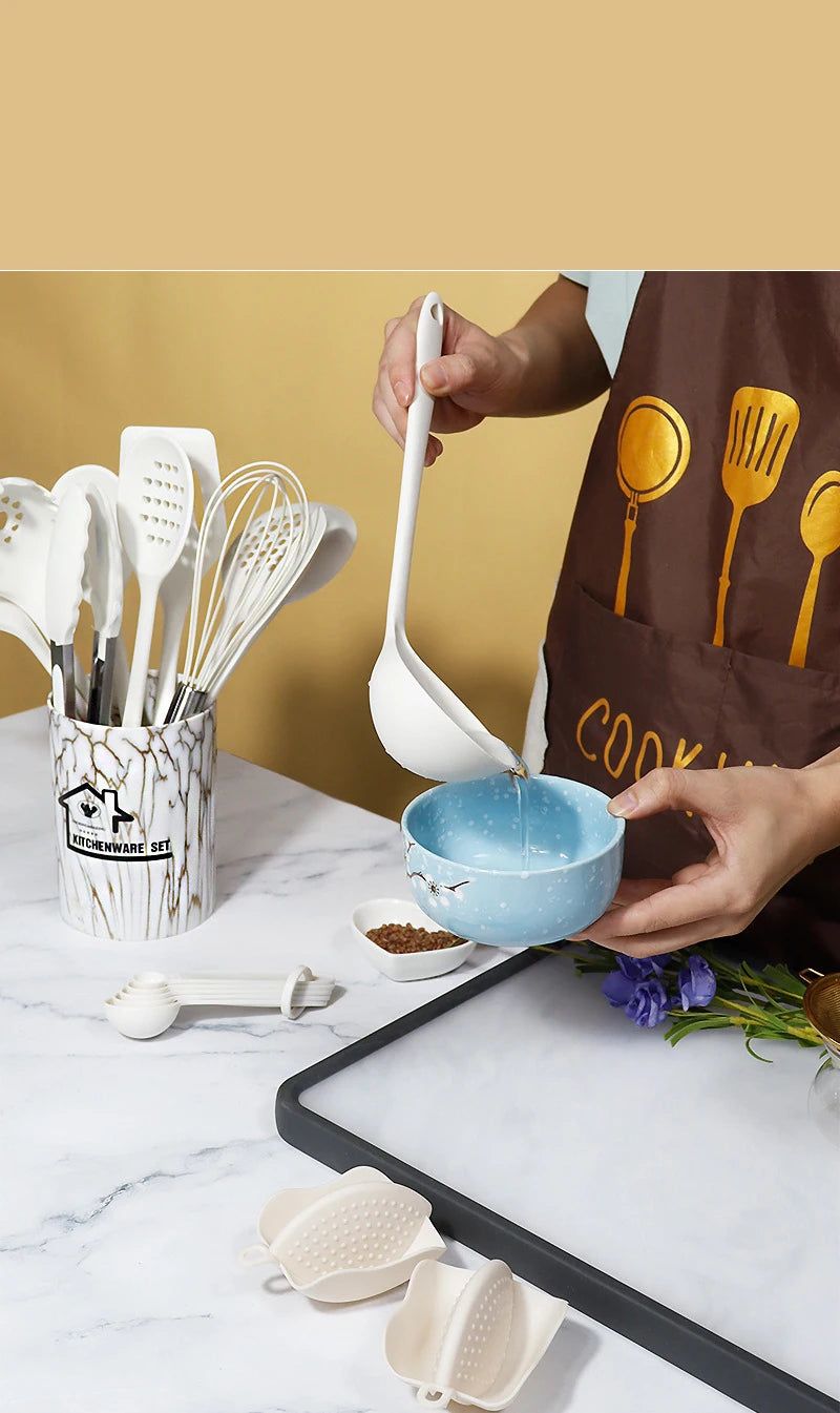 Kit de Utensílios de Silicone 18 Peças