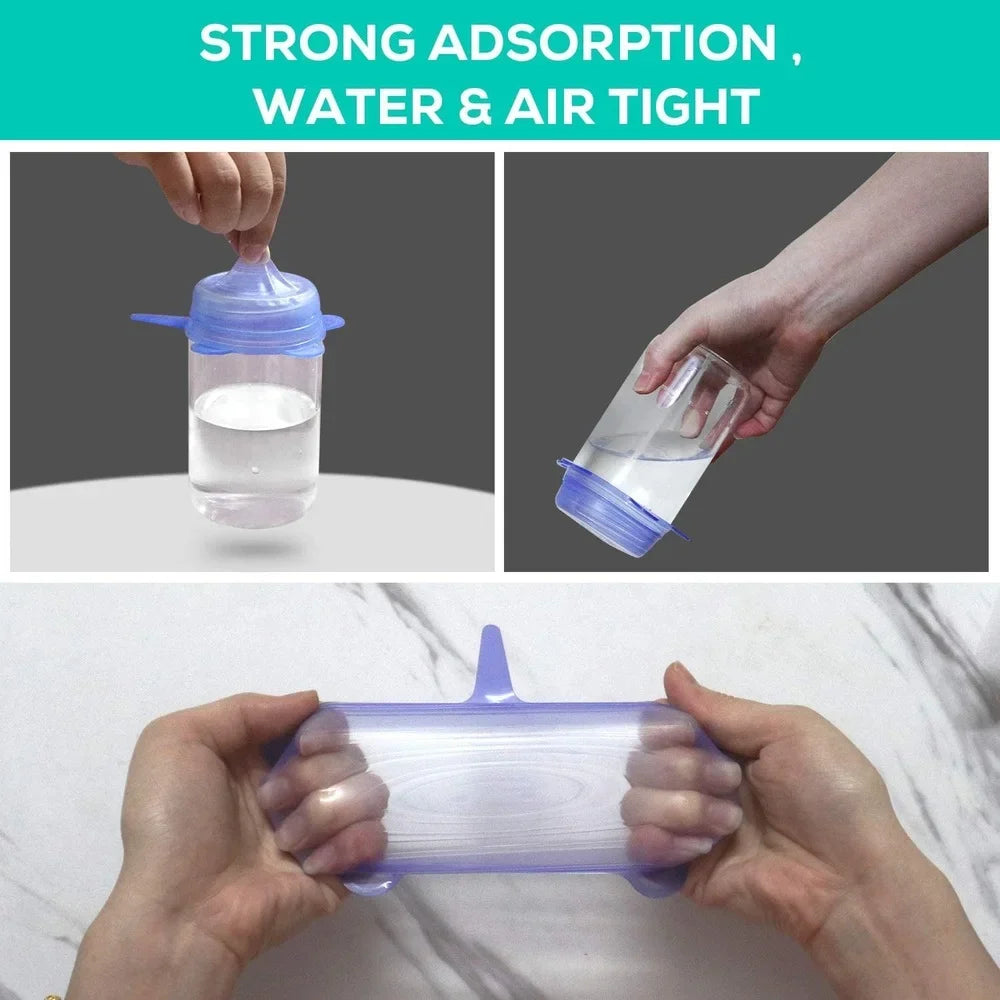 Tampas de Silicone Reutilizáveis 13 Peças