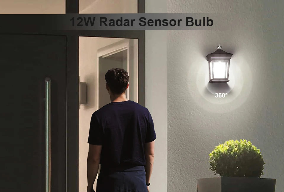 Luminária LED com Sensor de Movimento Radar – Kit 2 Un. | Bivolt 110V/220V