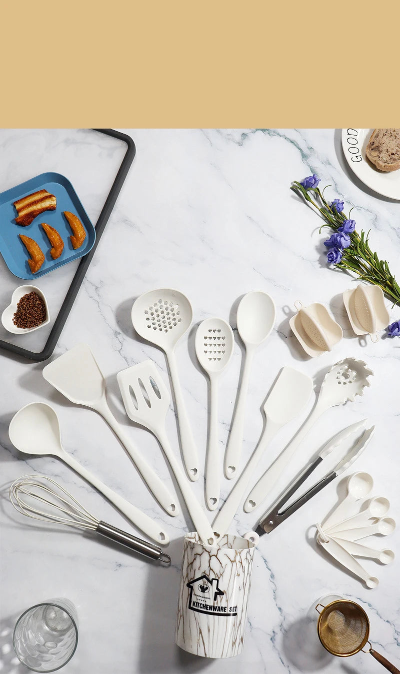 Kit de Utensílios de Silicone 18 Peças