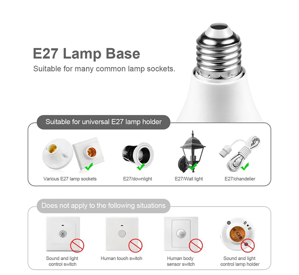 Luminária LED com Sensor de Movimento Radar – Kit 2 Un. | Bivolt 110V/220V