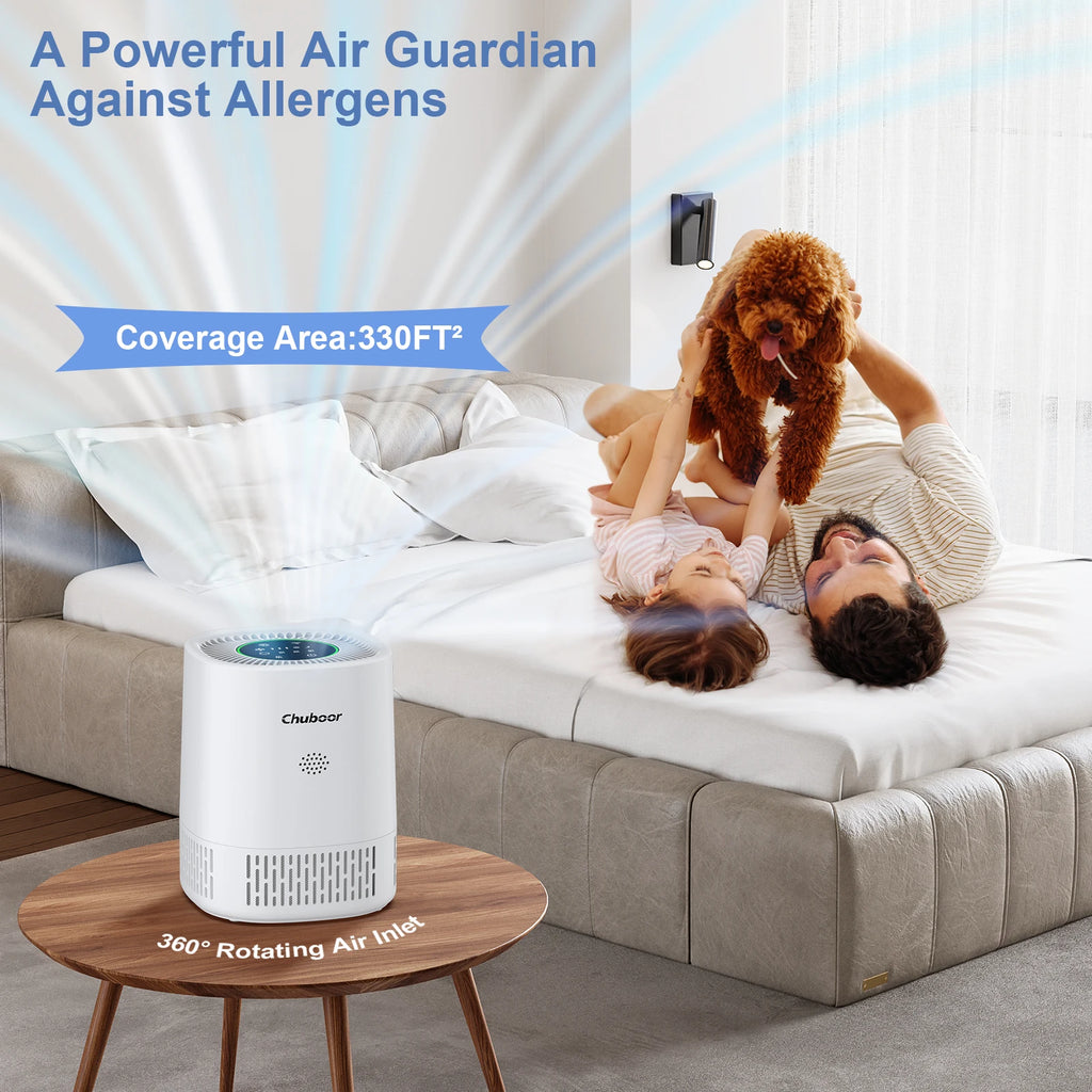 Purificador de Ar para Pets Chuboor PJ07 – Filtro H13 HEPA com Wi-Fi e App
