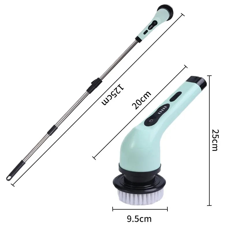 Escova Elétrica Recarregável para Limpeza Pesada