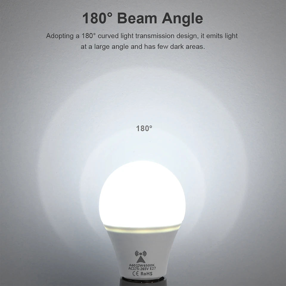 Luminária LED com Sensor de Movimento Radar – Kit 2 Un. | Bivolt 110V/220V