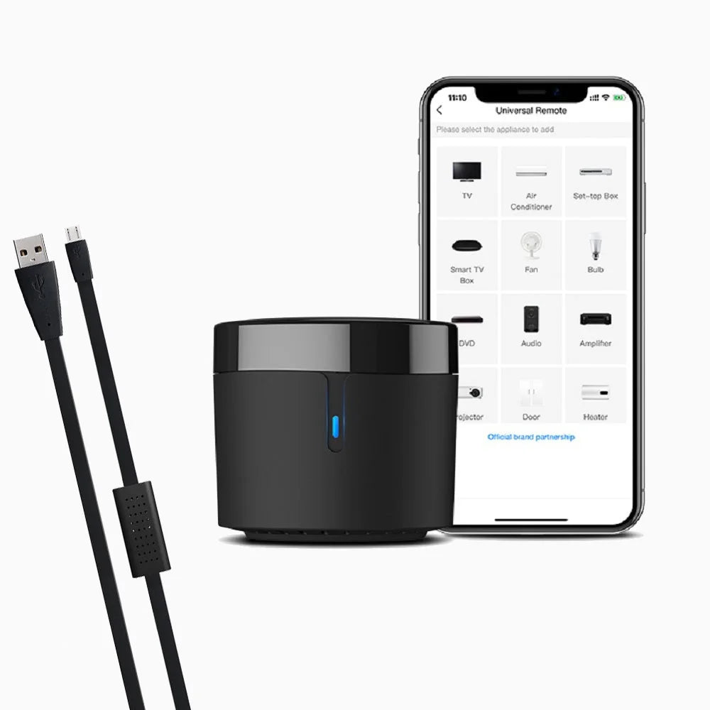 Controle Remoto Universal Inteligente BroadLink RM4 – Wi-Fi e IR | Compativel com Alexa e Google