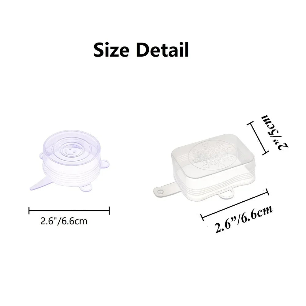 Tampas de Silicone Reutilizáveis 13 Peças