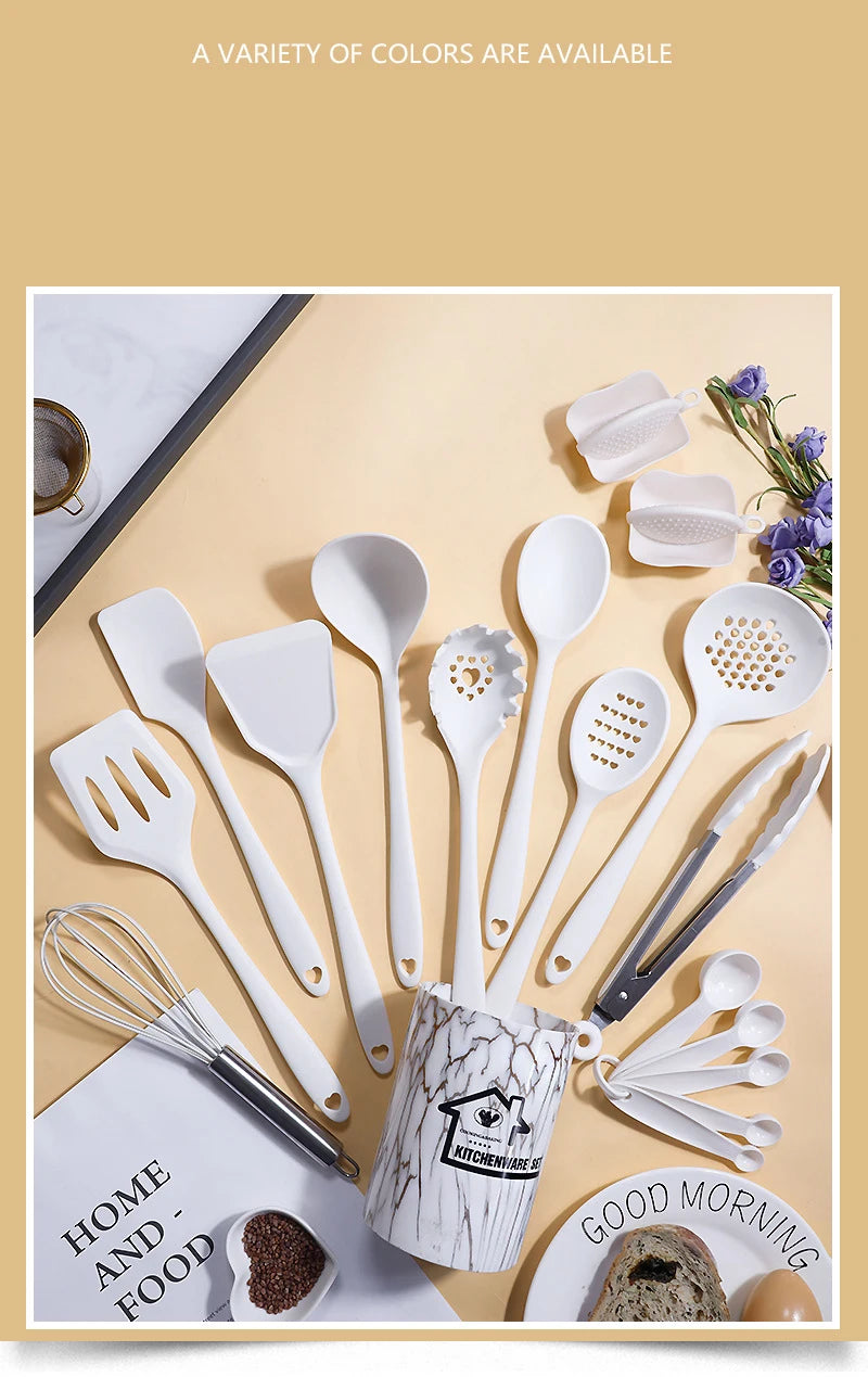 Kit de Utensílios de Silicone 18 Peças