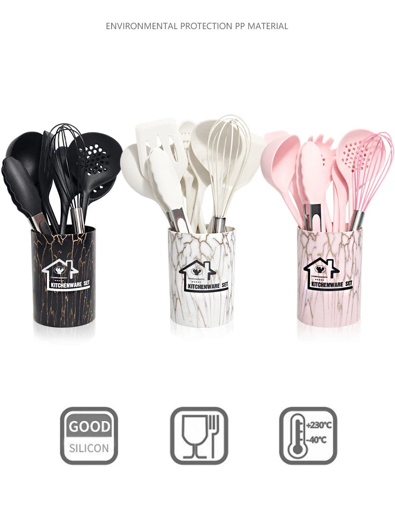 Kit de Utensílios de Silicone 18 Peças