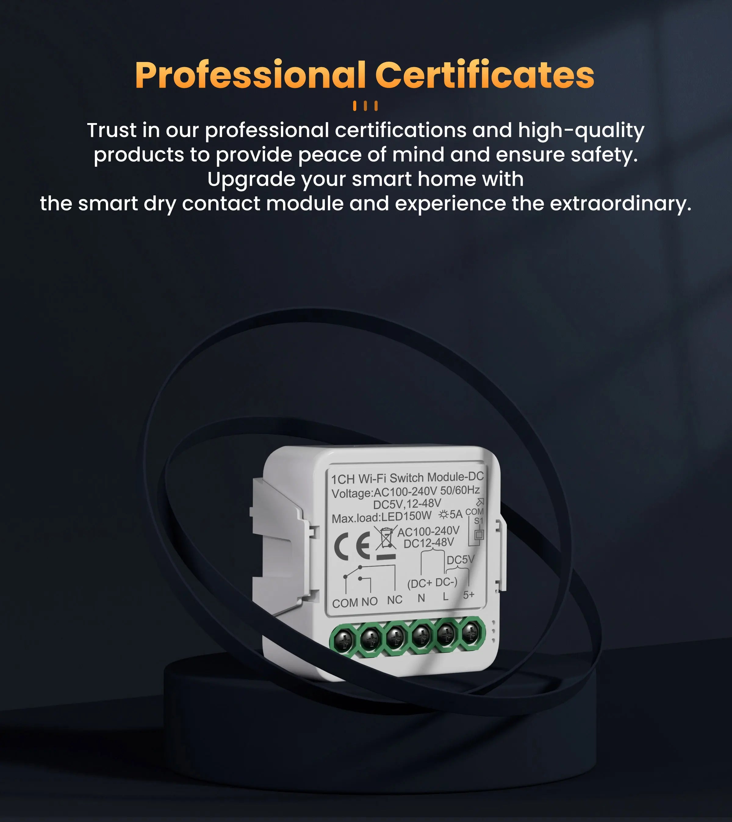 Módulo Interruptor Inteligente Tuya ZigBee/Wi-Fi – Controle Seco 1CH/2CH